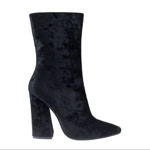 Olivia Miller velvet booties